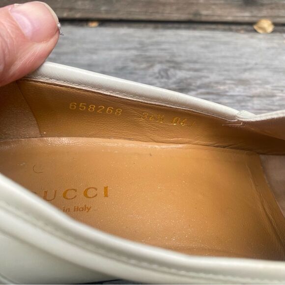 GUCCI Jakarta Calfskin Womens Interlocking G Horsebit Loafers size EU34 1/2 - Picture 7 of 14
